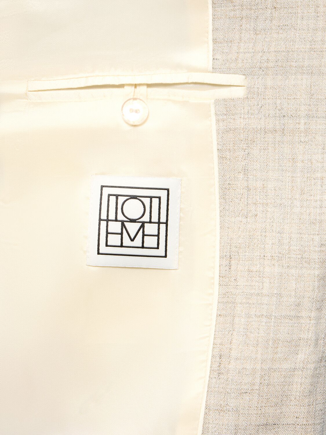 Shop Totême Clean Cotton Jacket In White