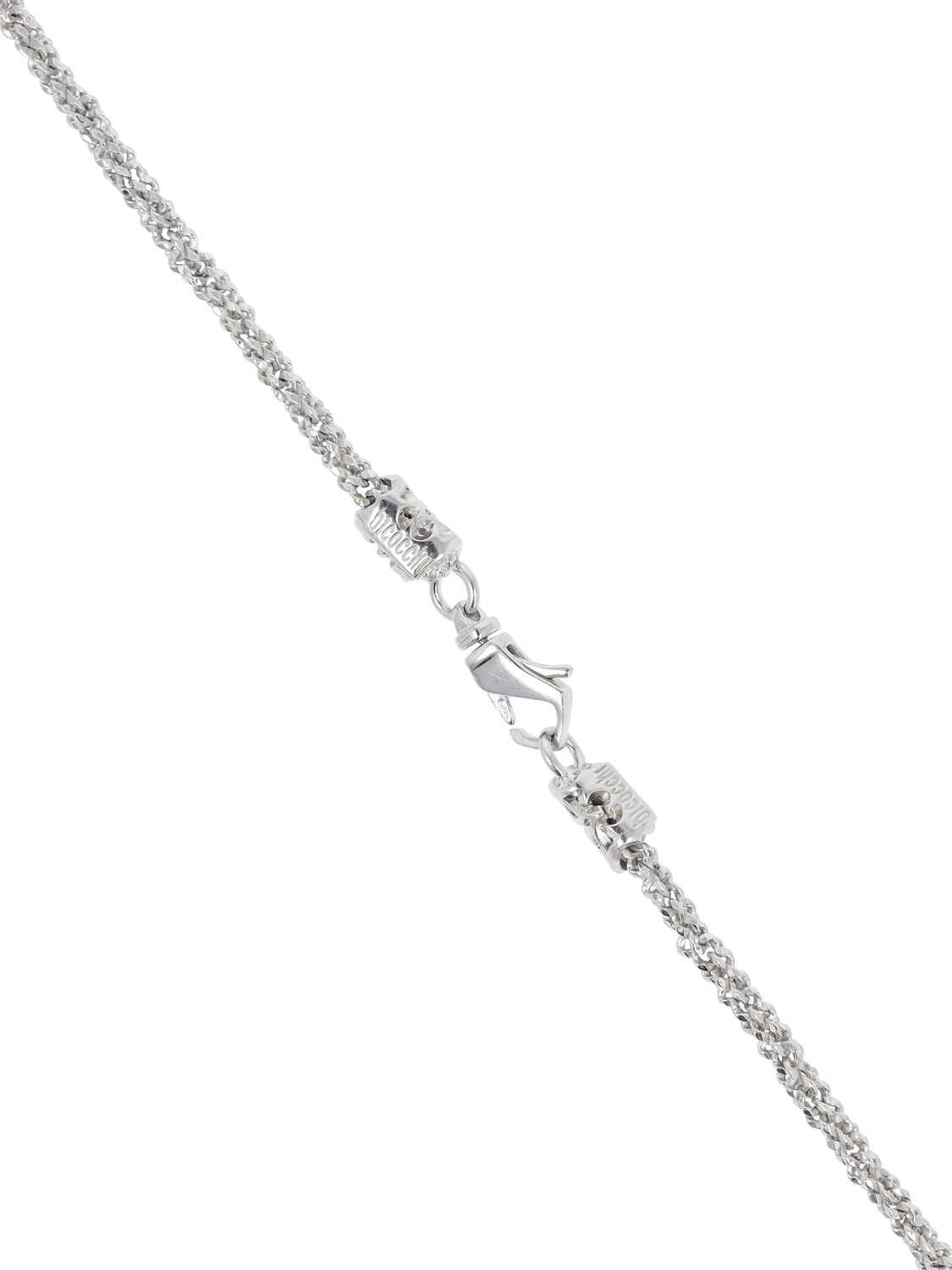 Shop Emanuele Bicocchi Margarita Twisted Chain Necklace In Silver