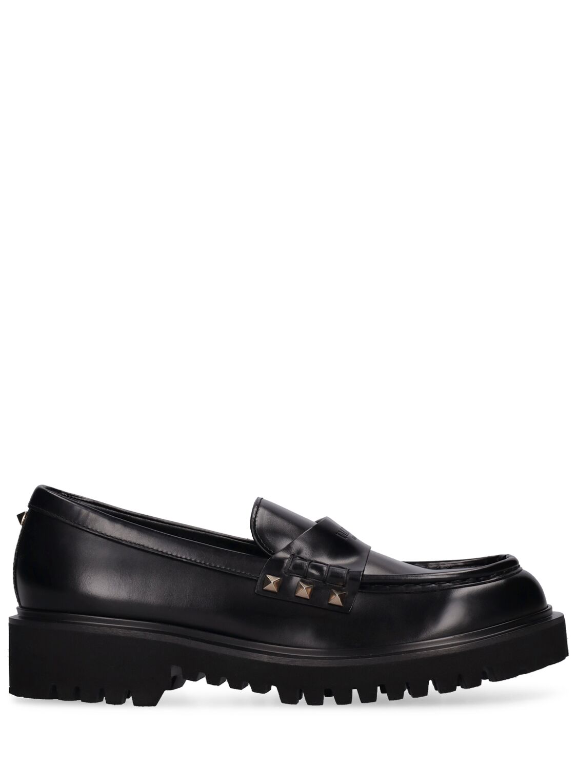 Image of 50mm Rockstud Leather Loafers