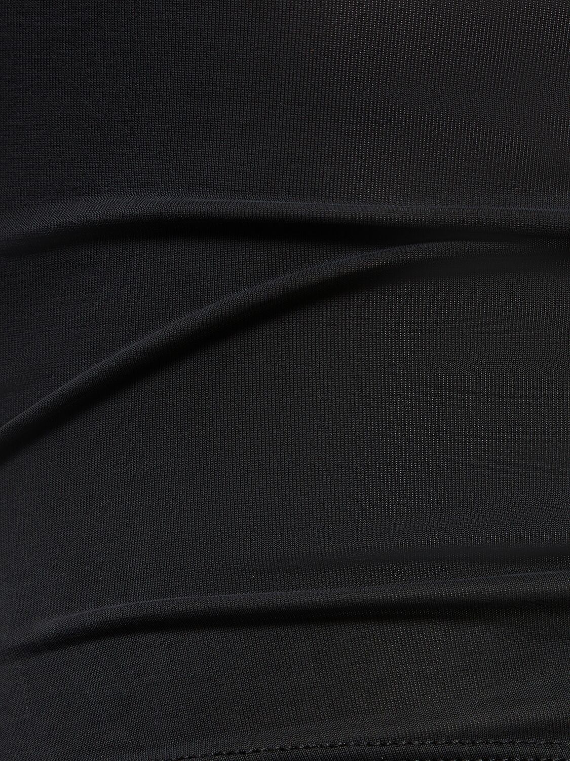 Jacquemus Peplo Draped Cut-out Top In Black