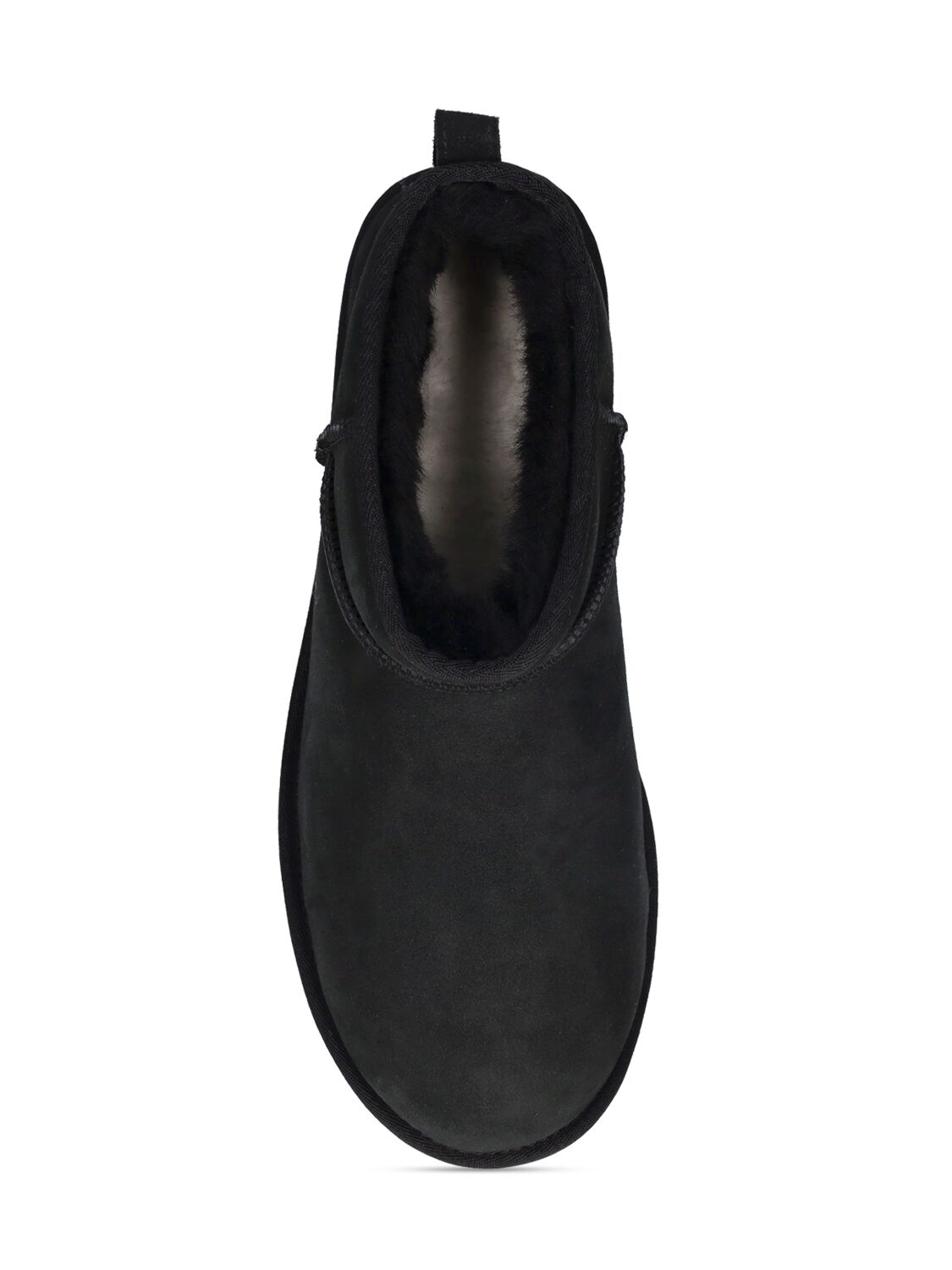 Shop Ugg 10mm Classic Ultra Mini Shearling Boots In Black