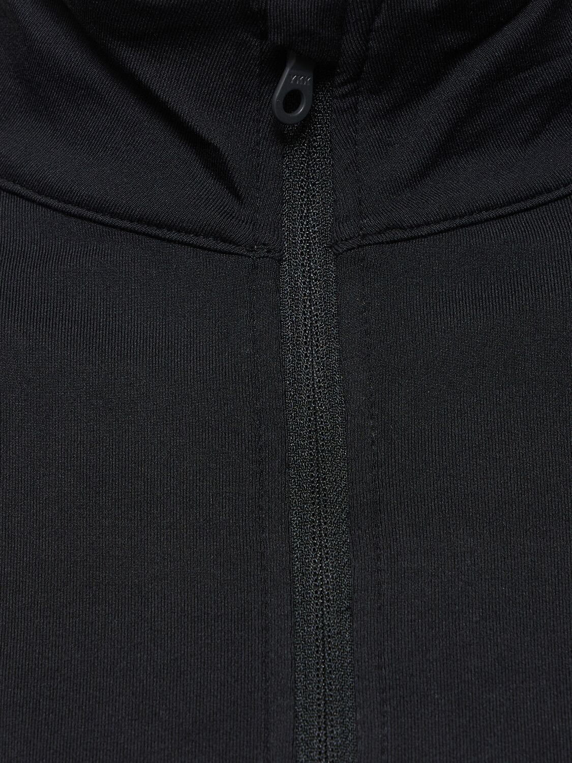 Shop Girlfriend Collective Reset Long Sleeve Mock Neck Half-zip Top In Black