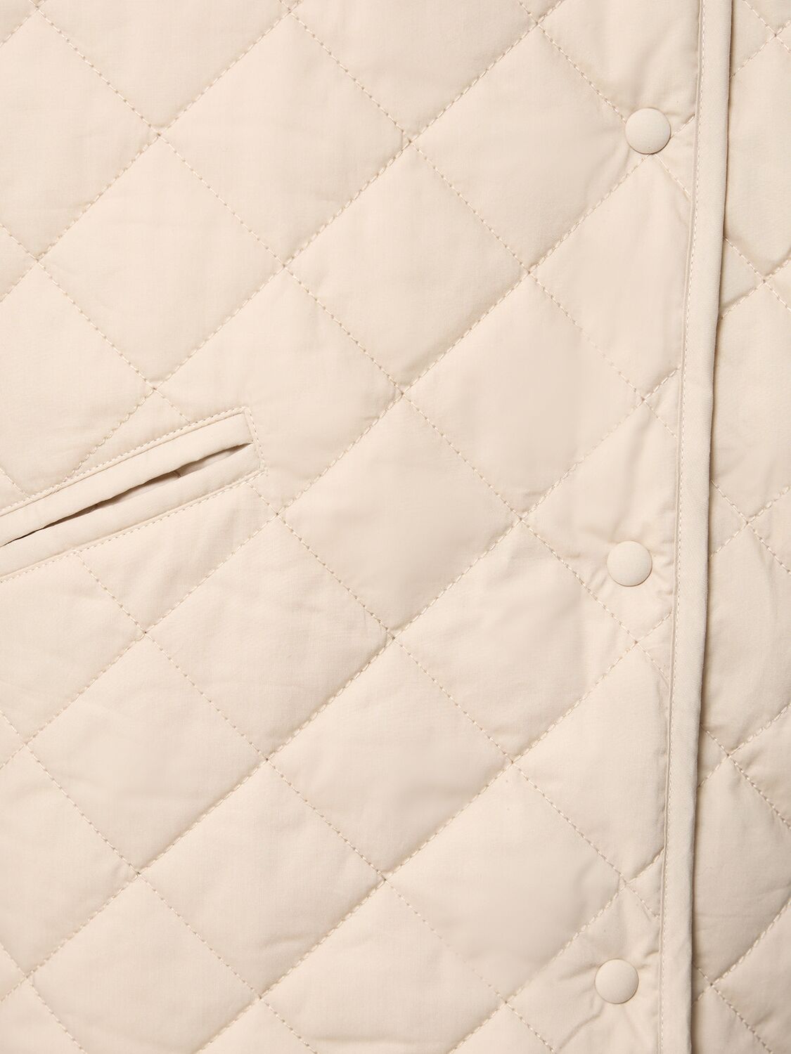Shop Totême Quilted Cotton Jacket In White