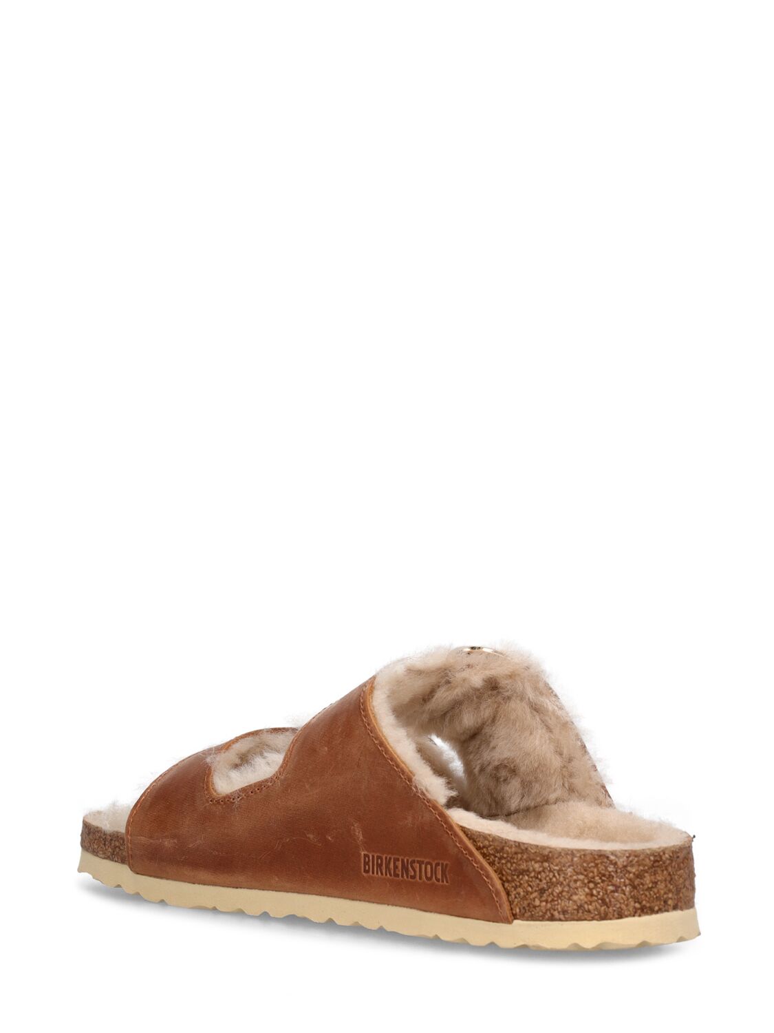 Birkenstock Arizona Big Buckle Genuine Shearling Lined Sandal In