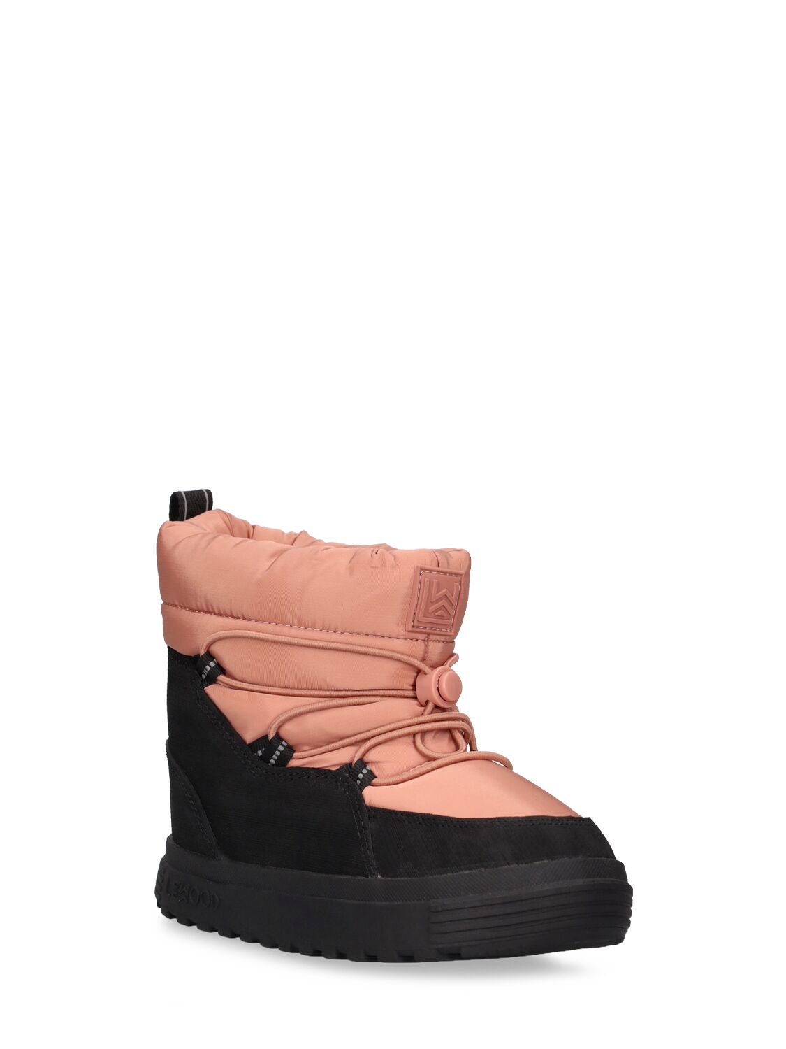 Shop Liewood Recycled Nylon Snow Boots In Pink,black