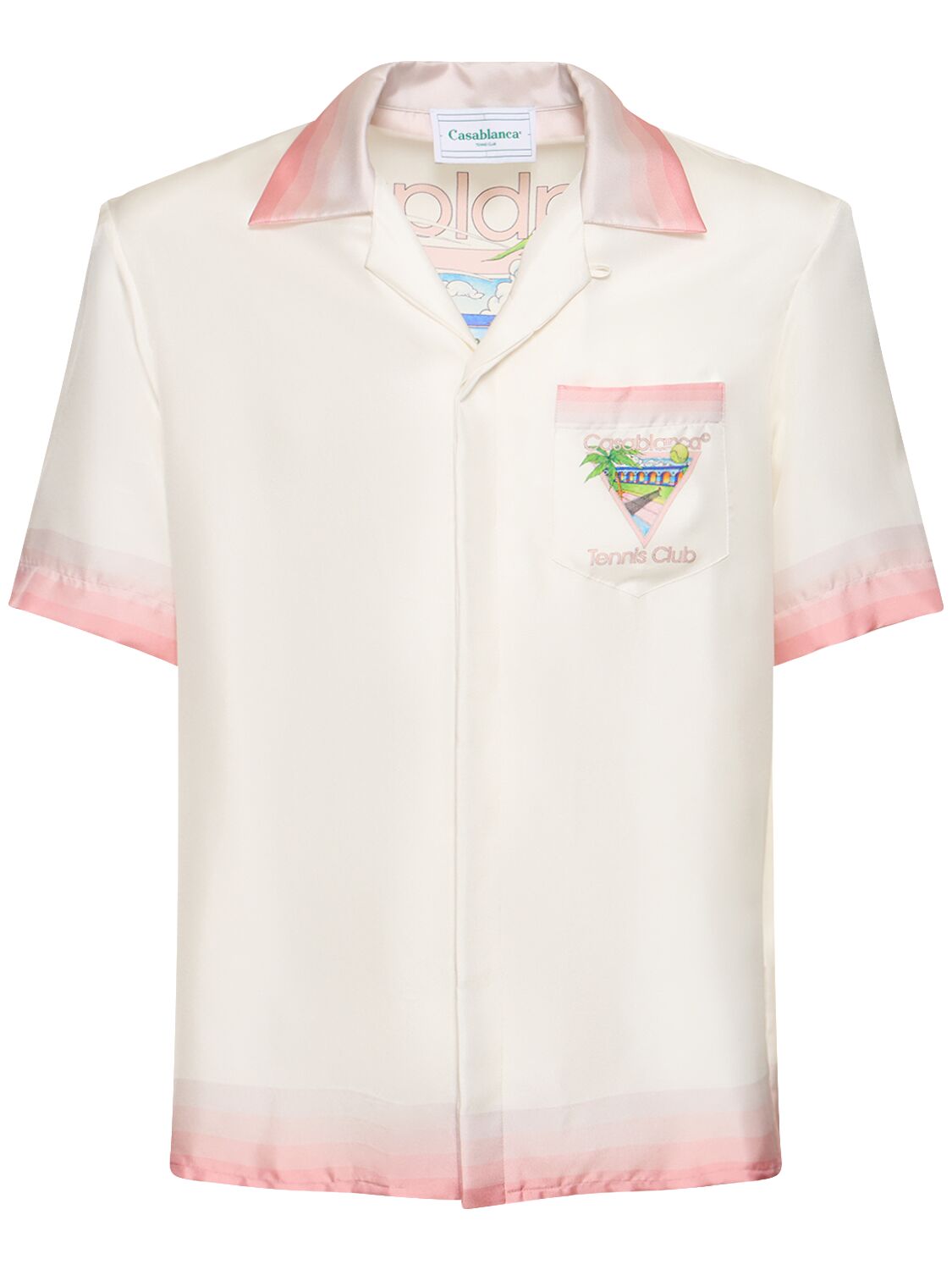 Image of Tennis Club Printed Silk Shirt