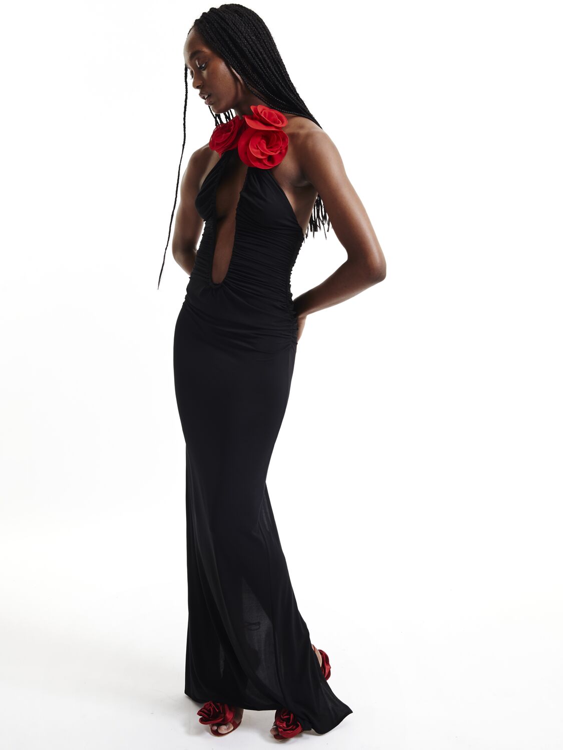 Lvr Exclusive Stretch Viscose Long Dress