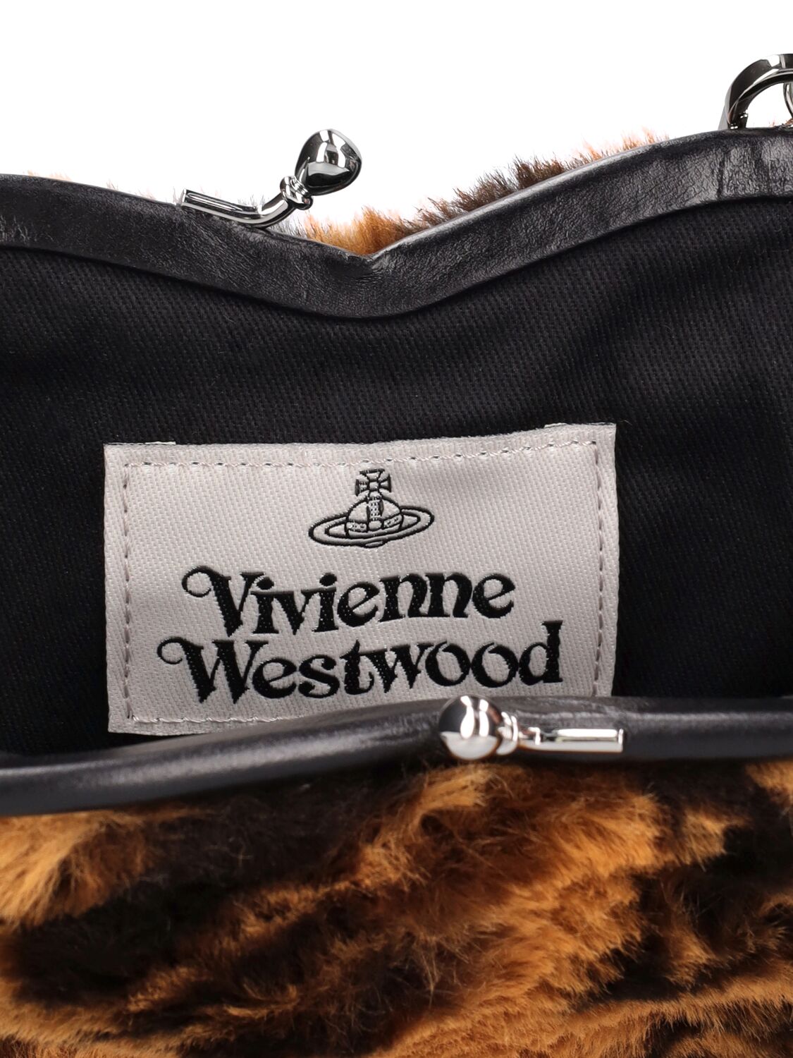 Shop Vivienne Westwood Heart Faux Fur Shoulder Bags by