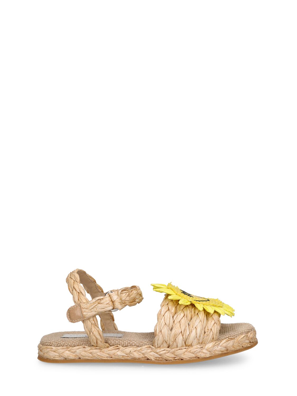 STELLA MCCARTNEY RAFFIA EFFECT SUN SANDALS 