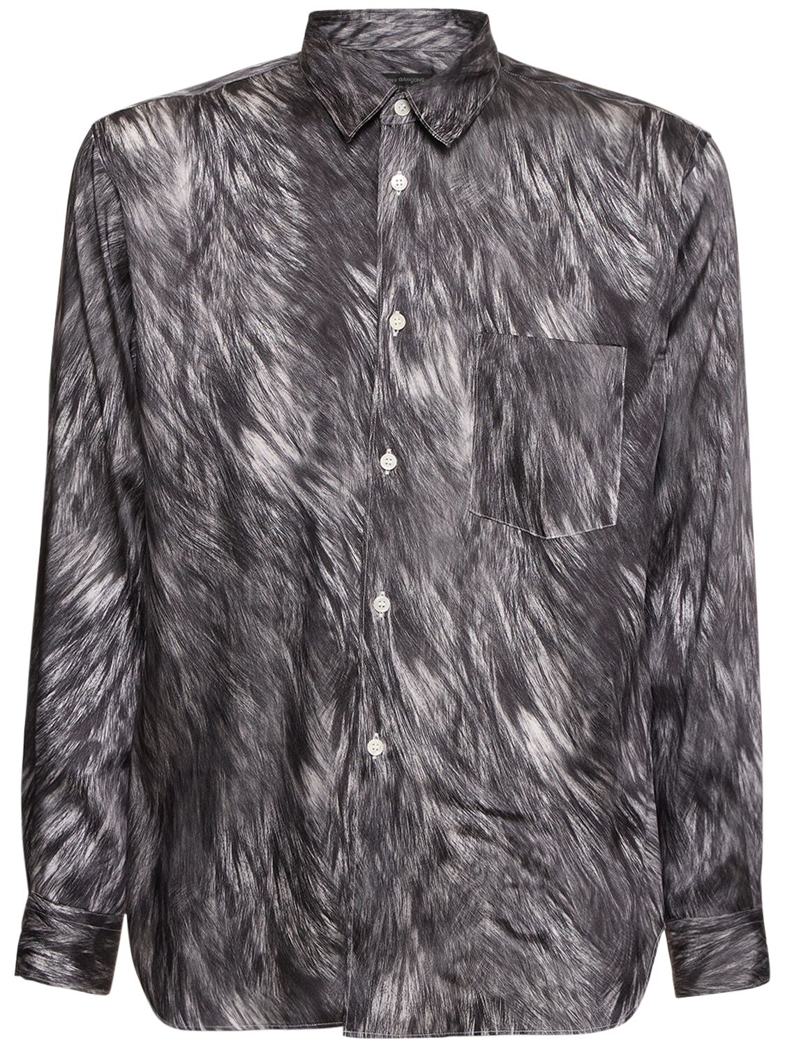 Image of Fur Pattern Printed Shirt