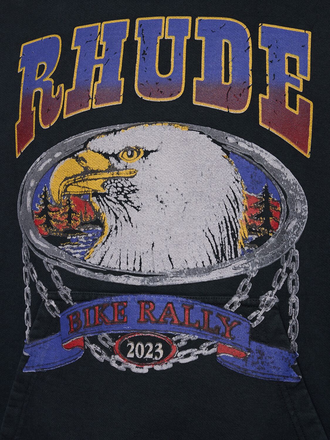 Rhude Screaming Eagle Hoodie - Vintage Black – Kith