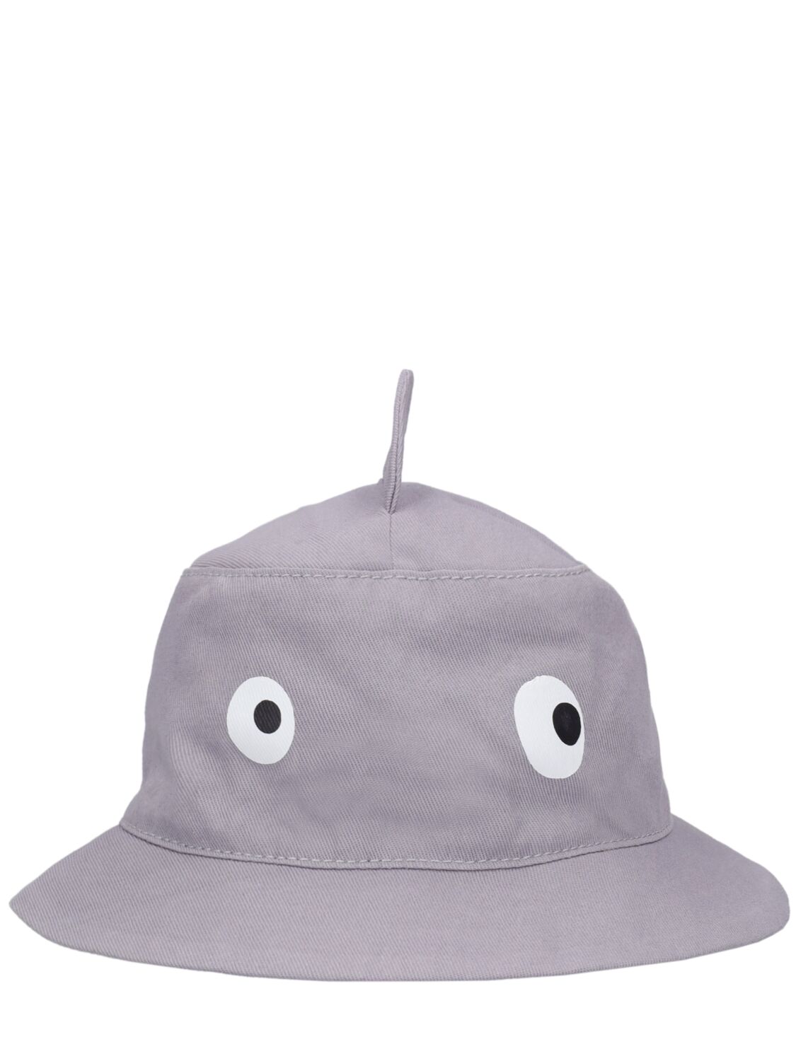 Stella Mccartney Babies' Organic Cotton Gabardine Bucket Hat In Grey