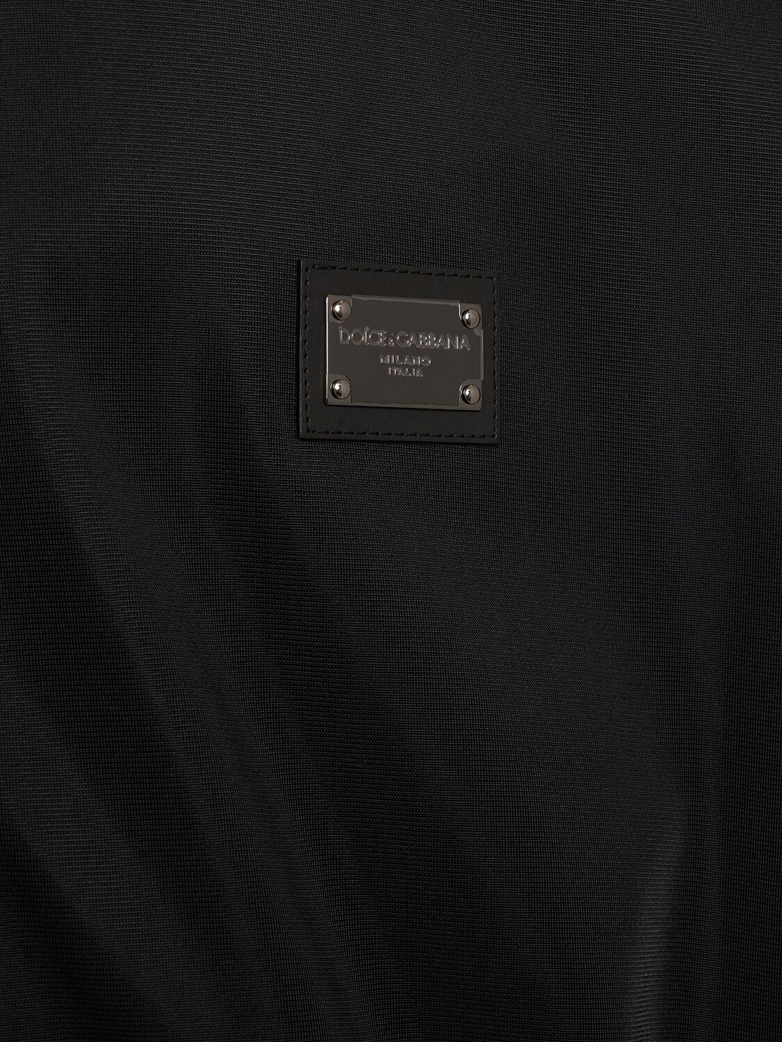 Shop Dolce & Gabbana Dg Essential Tech Zip Sweatshirt In Schwarz