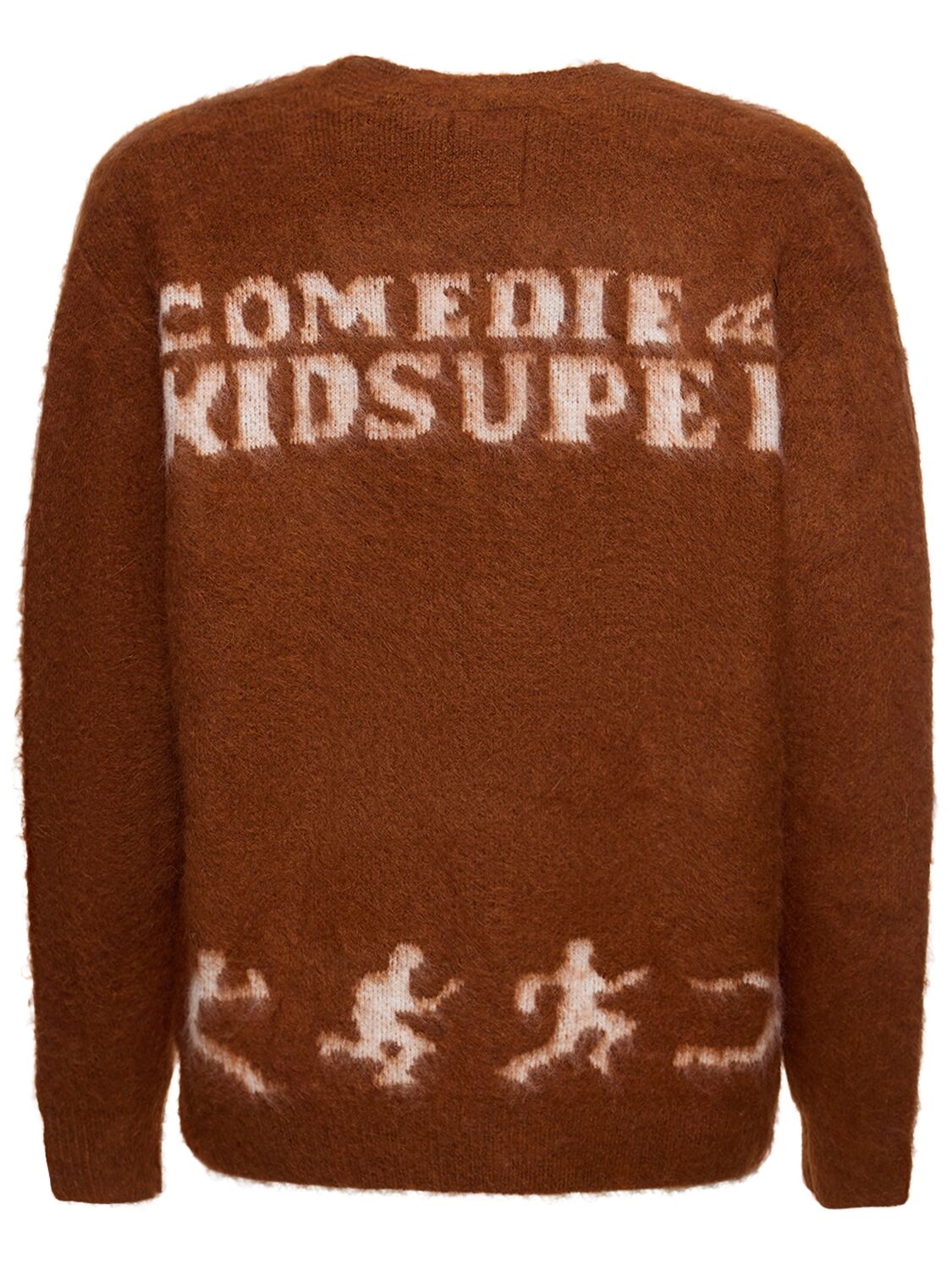 Shop Kidsuper Comedie De  Mohair Cardigan In Brown