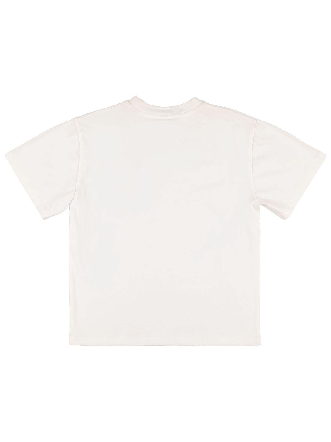 Shop Stella Mccartney Organic Cotton Jersey T-shirt W/pocket In White