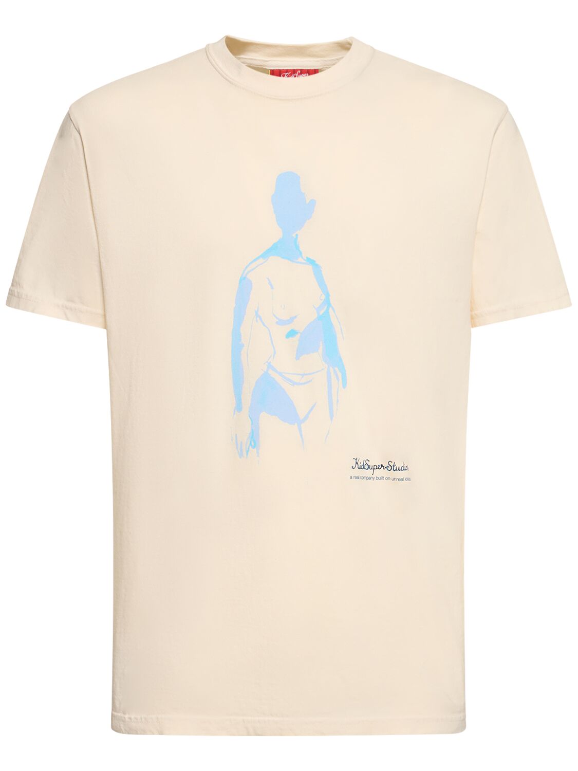 Kidsuper Body棉质t恤 In White,blue