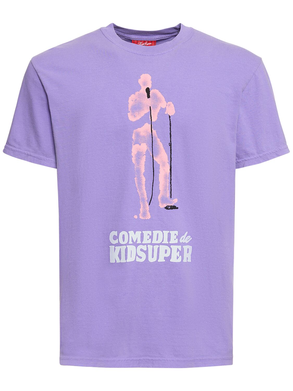 Kidsuper Comedie De  Cotton T-shirt In Purple,pink