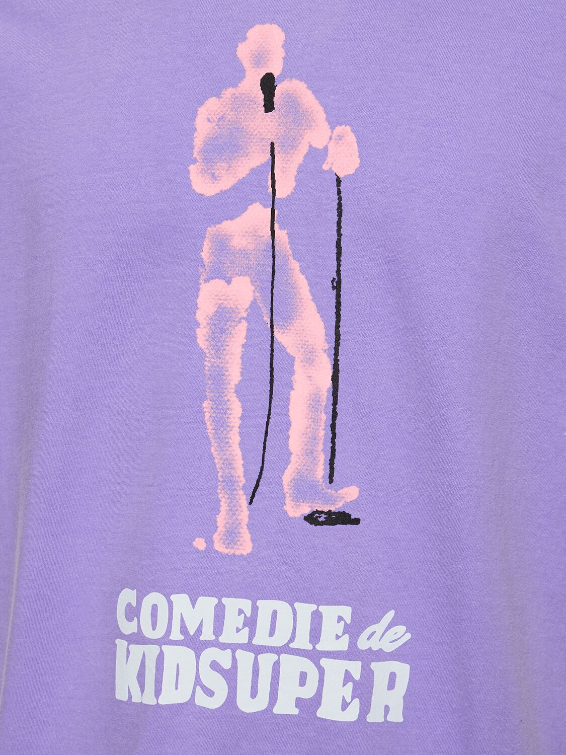 Shop Kidsuper Comedie De  Cotton T-shirt In Purple,pink