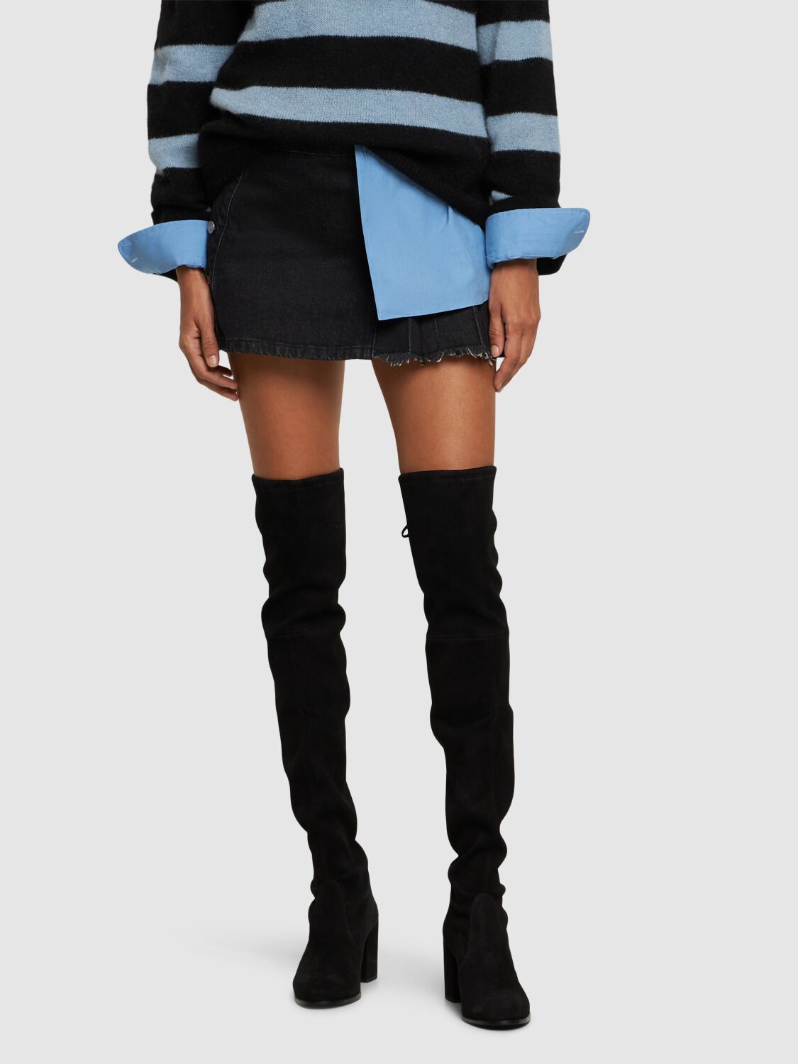 Tieland Stretch Suede Boots