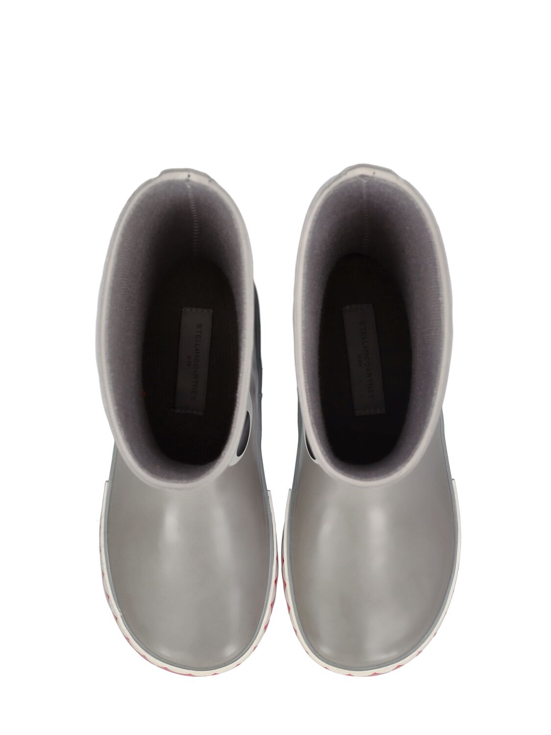 Shop Stella Mccartney Rubber Rain Boots In Grau