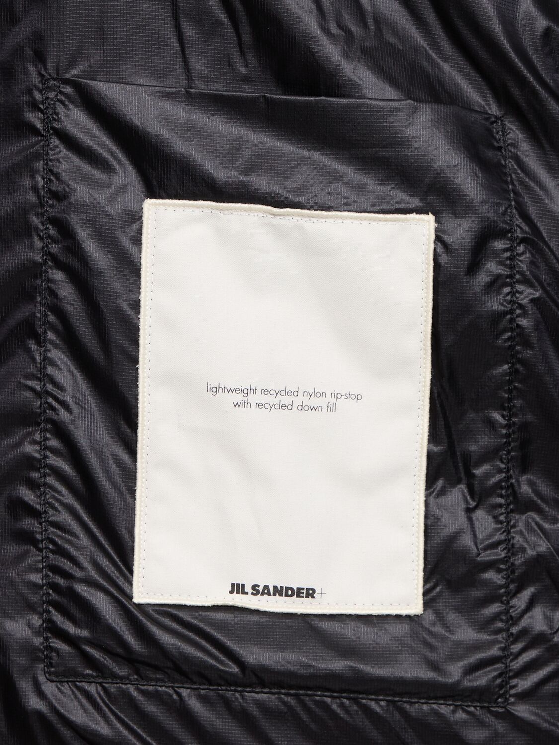Shop Jil Sander Lightweight Ripstop Down Jacket In Black