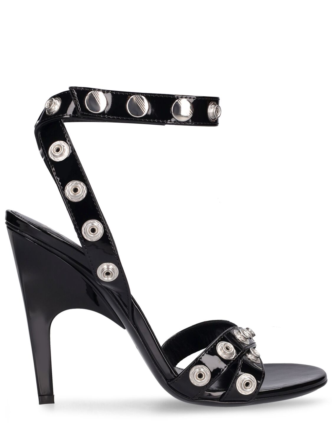 Image of 105mm Cosmo Faux Patent Leather Sandals