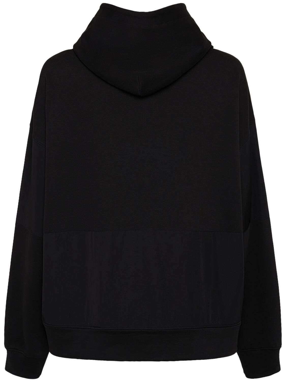Shop Dolce & Gabbana Logo Cotton Jersey Hoodie In Schwarz