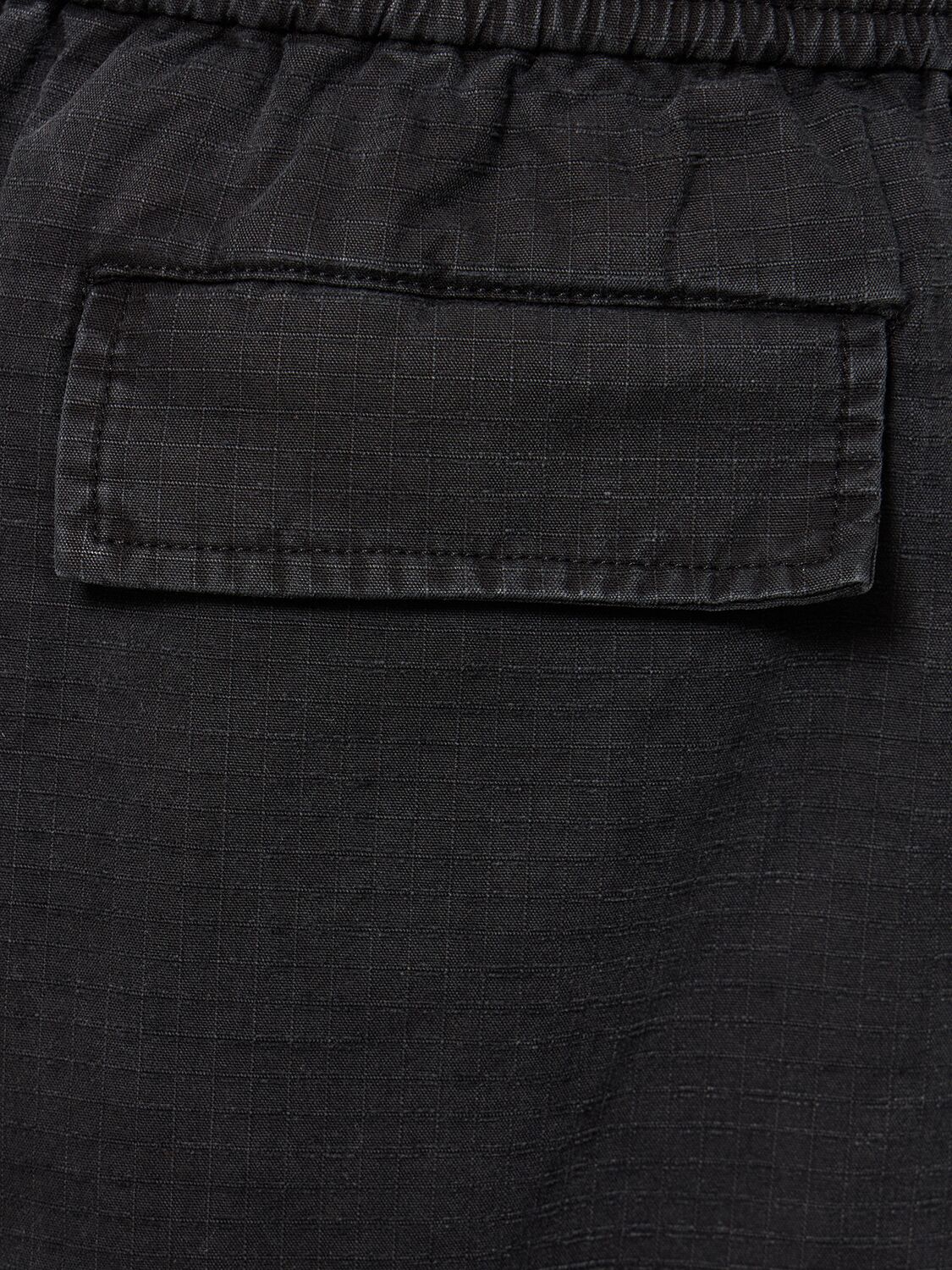 Shop Acne Studios Prudento Cotton Ripstop Pants In Black