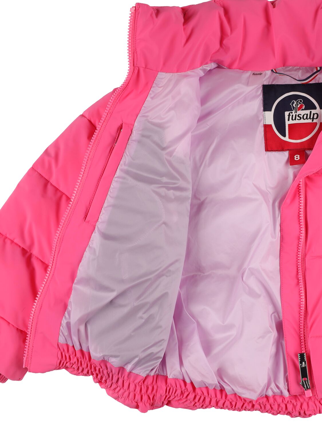 Shop Fusalp Reversible Nylon Puffer Ski Jacket In Fuchsia