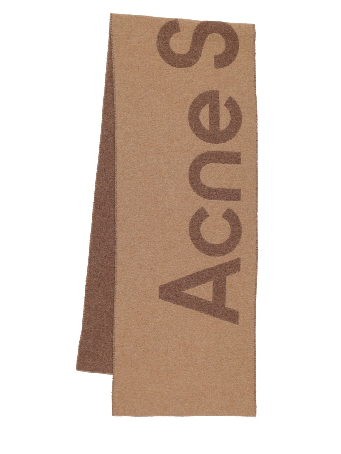 Image of Acne Logo Wool Scarf
