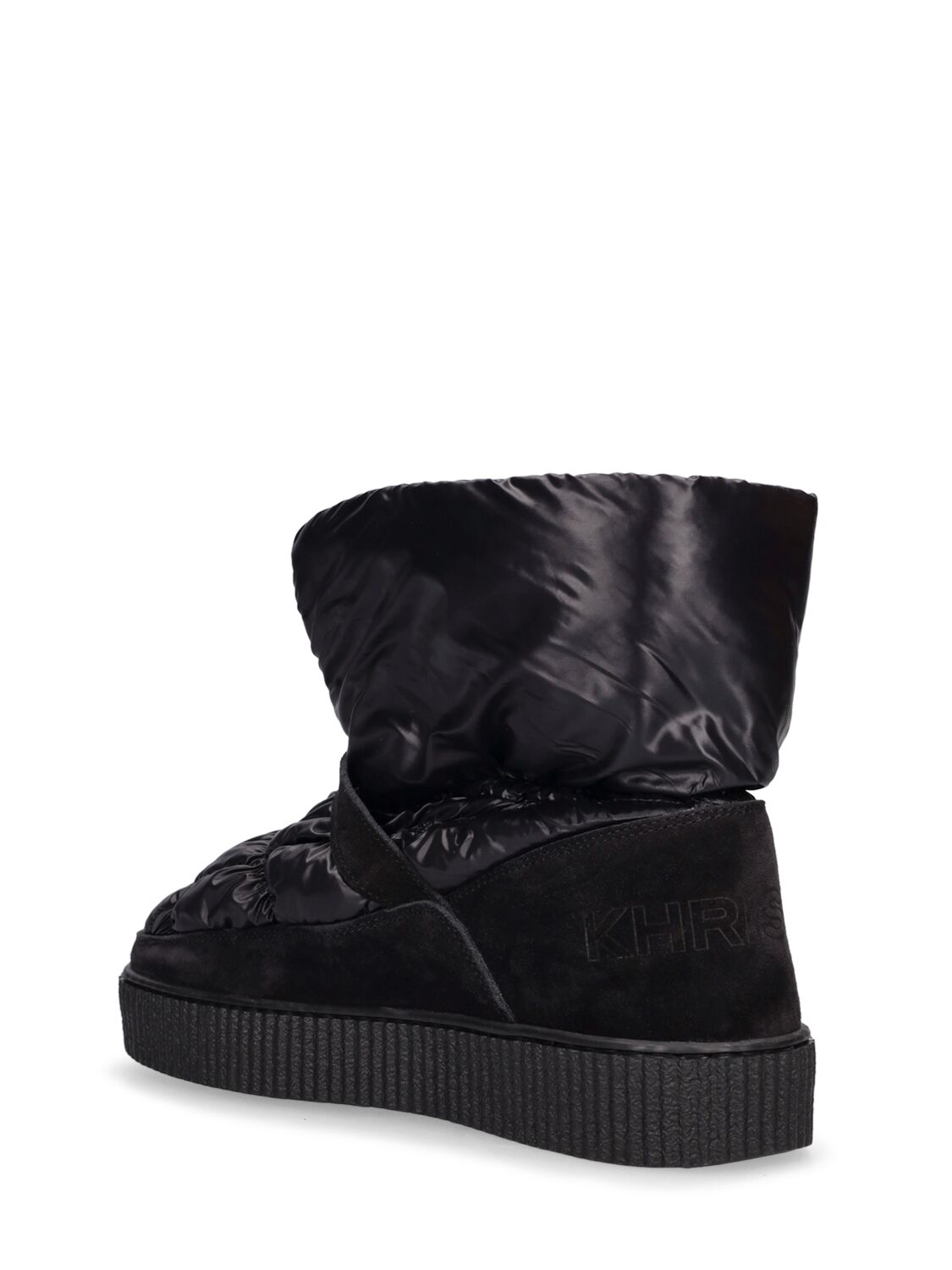 Shop Khrisjoy Nylon & Leather Snow Boots In Black