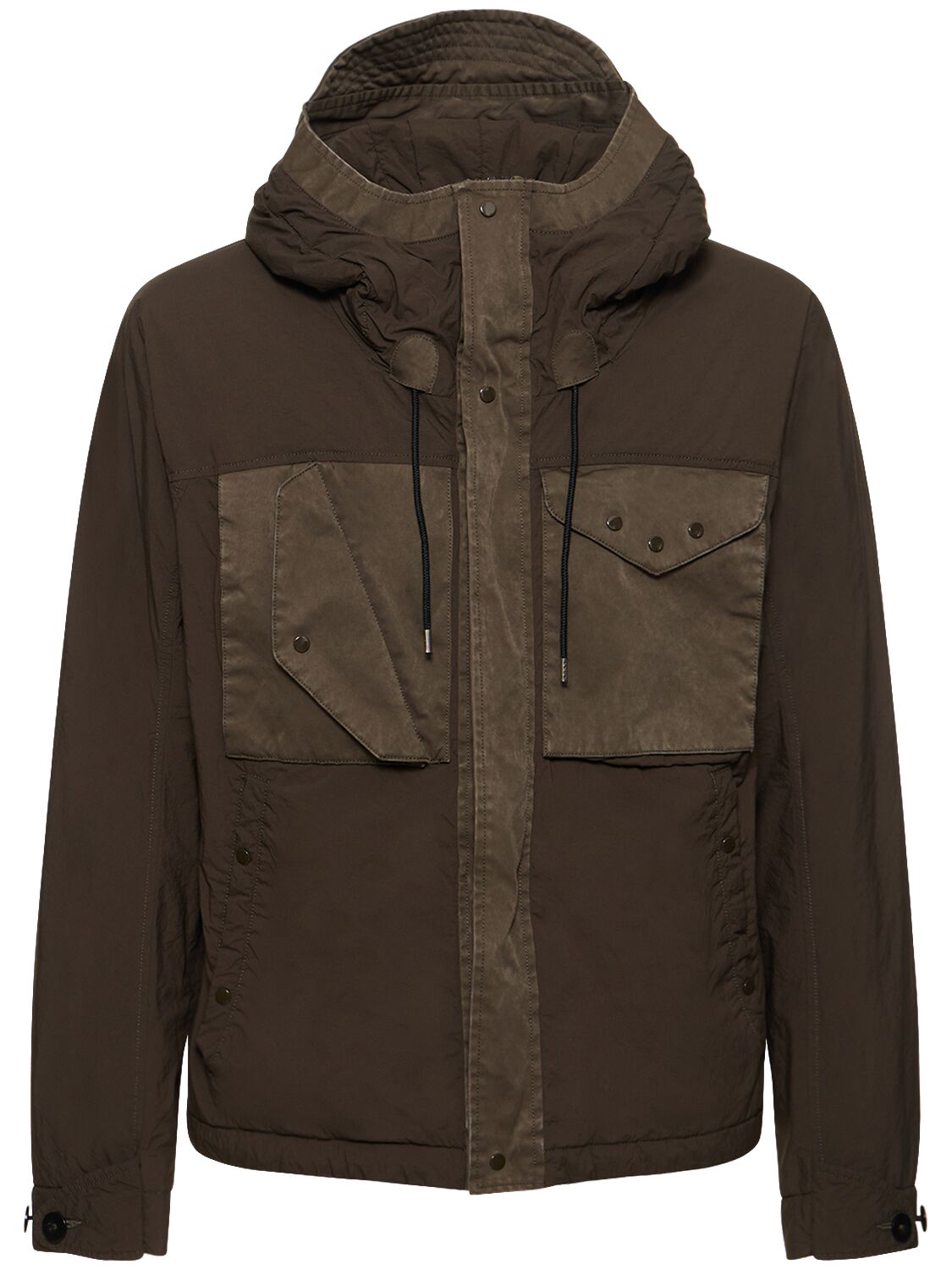 Ten C Mid Layer Jacket In Brown