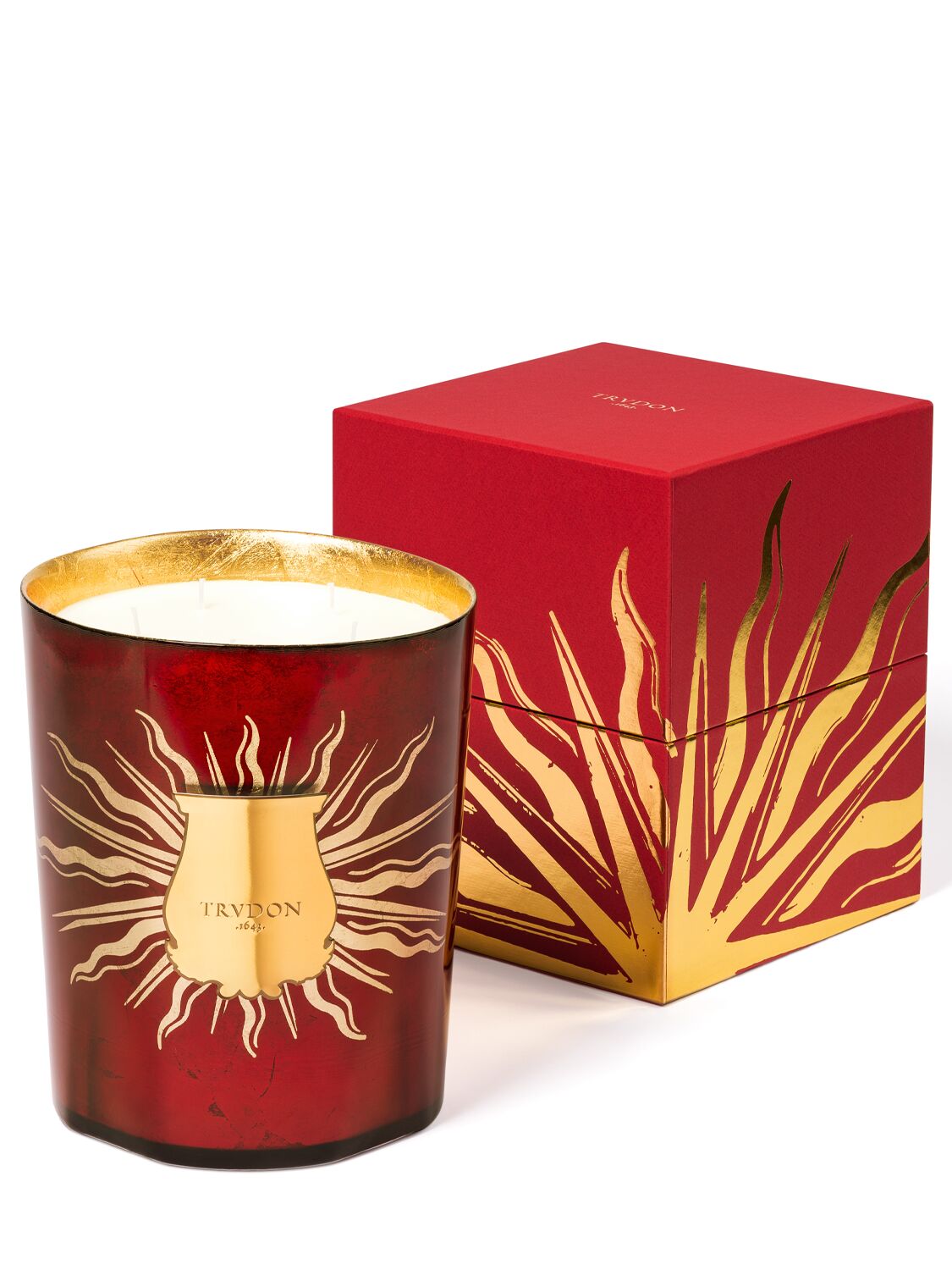 Shop Trudon 2.8kg Gloria Candle In Red