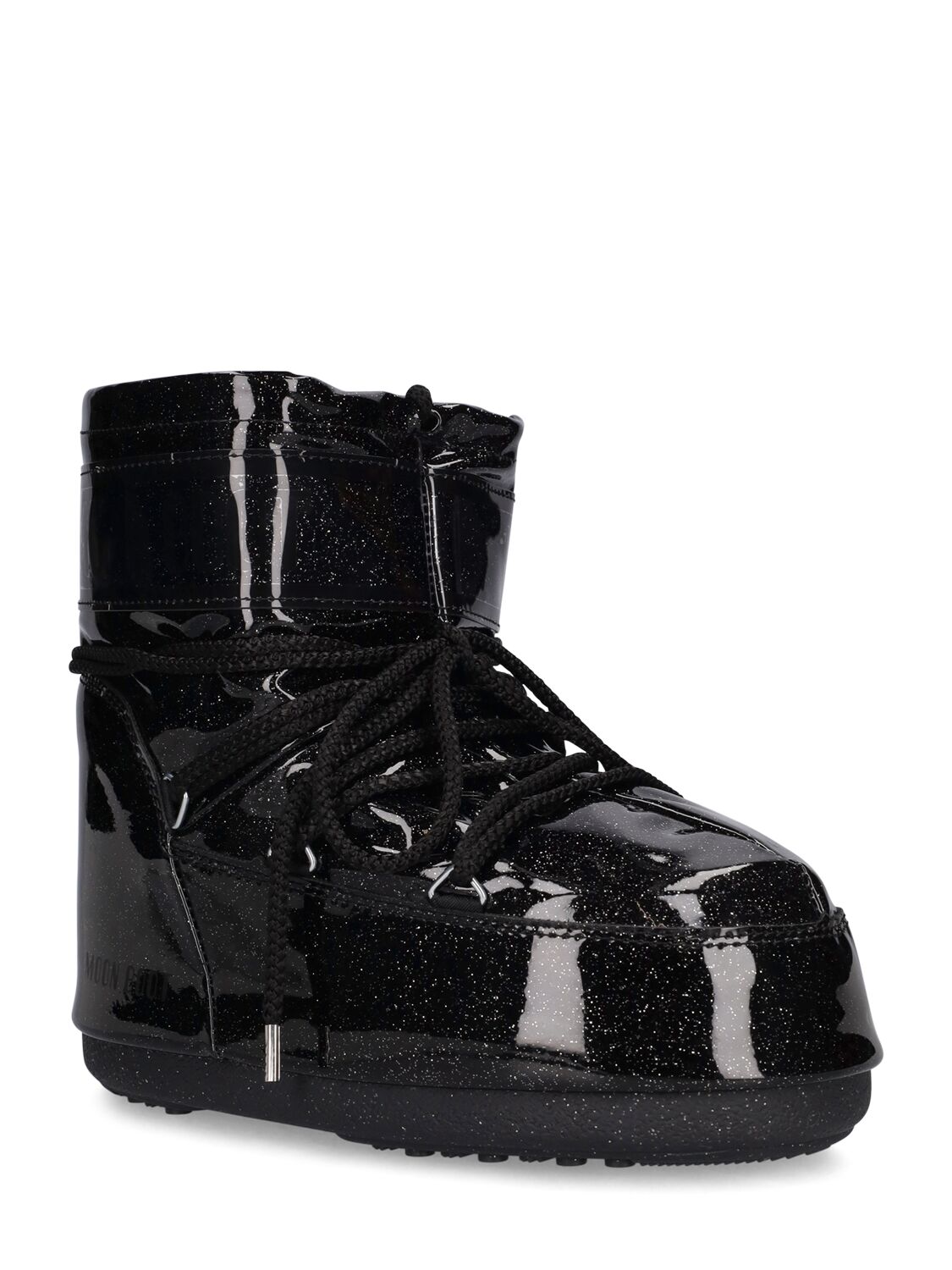 ICON LOW BLACK GLITTER BOOTS