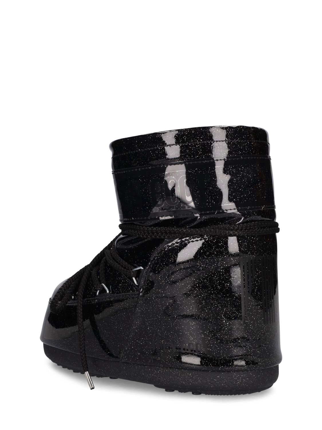 ICON LOW BLACK GLITTER BOOTS