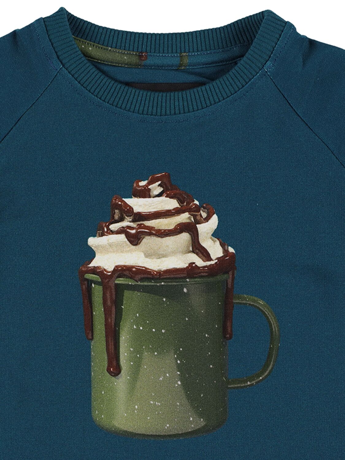 Shop Snurk Hot Choco Organic Cotton Sweatshirt In Navy