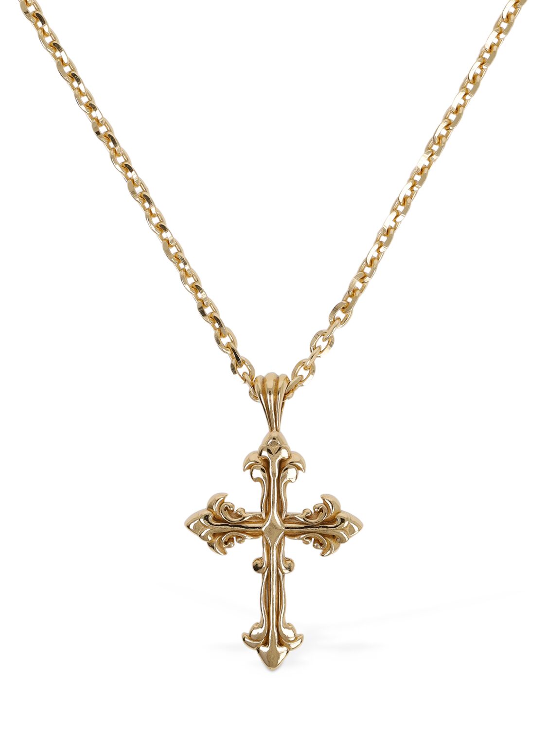 Emanuele Bicocchi Avelli Small Cross Necklace In Gold