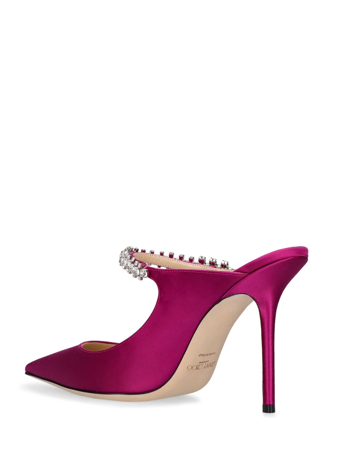 Shop Jimmy Choo 100mm Bing Satin Pumps In Light Purple