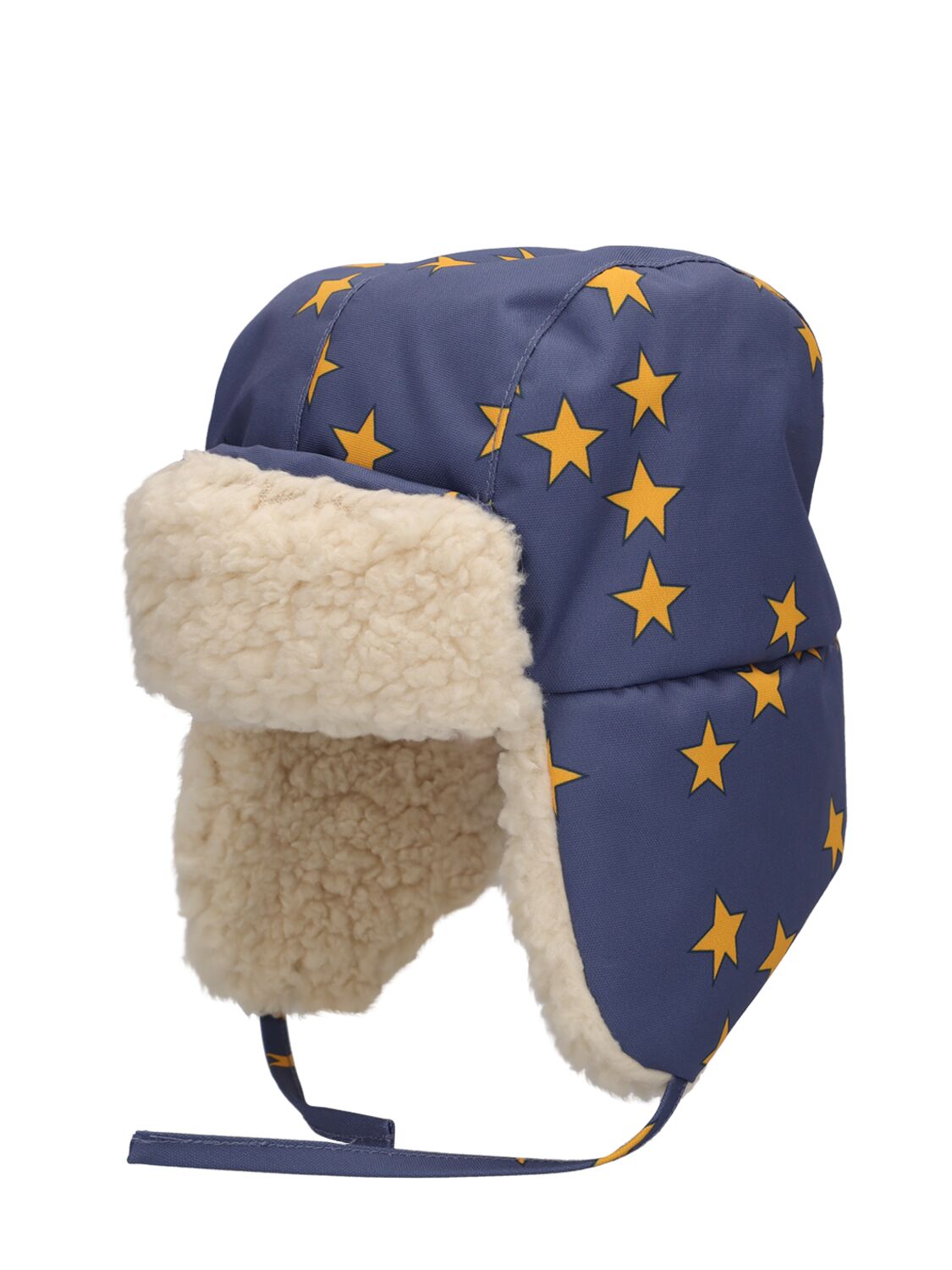 星星印花尼龙&毛绒帽子