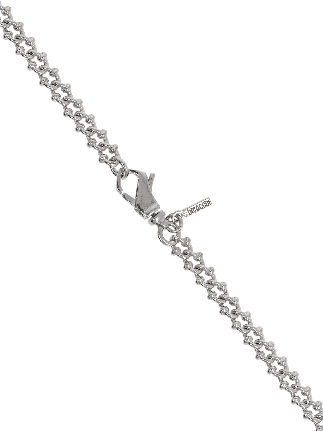 Shop Emanuele Bicocchi Knot Chain Necklace In Silver