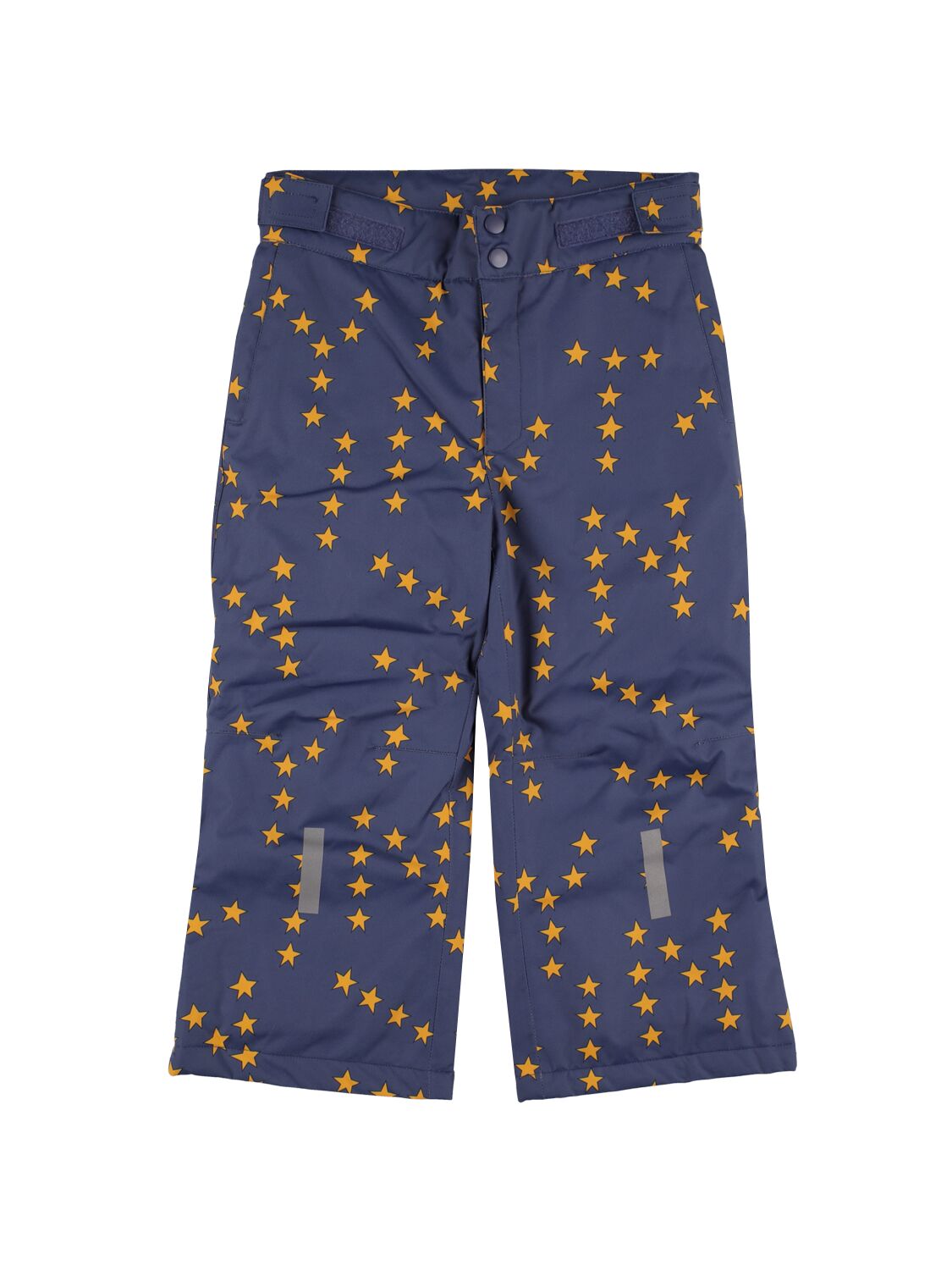 Tiny Cottons Kids' Star Print Nylon Puffer Ski Trousers In Navy