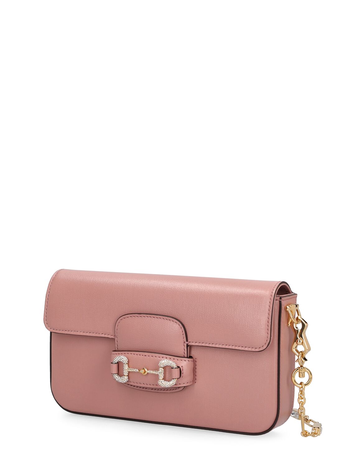 Shop Gucci Mini 1955 Horsebit Leather Bag In Rose