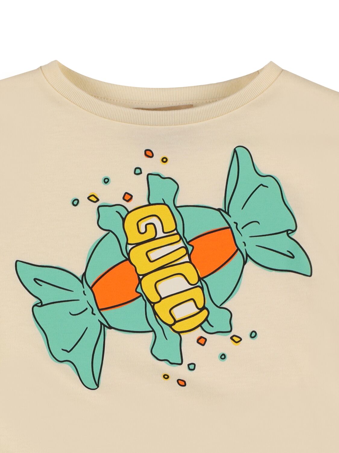 Shop Gucci Cotton Candy Print T-shirt In Sunkissed,multi