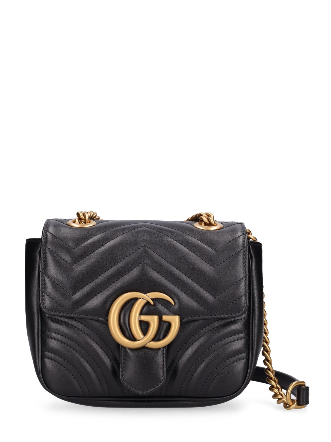 Mini Gg Marmont Leather Shoulder Bag