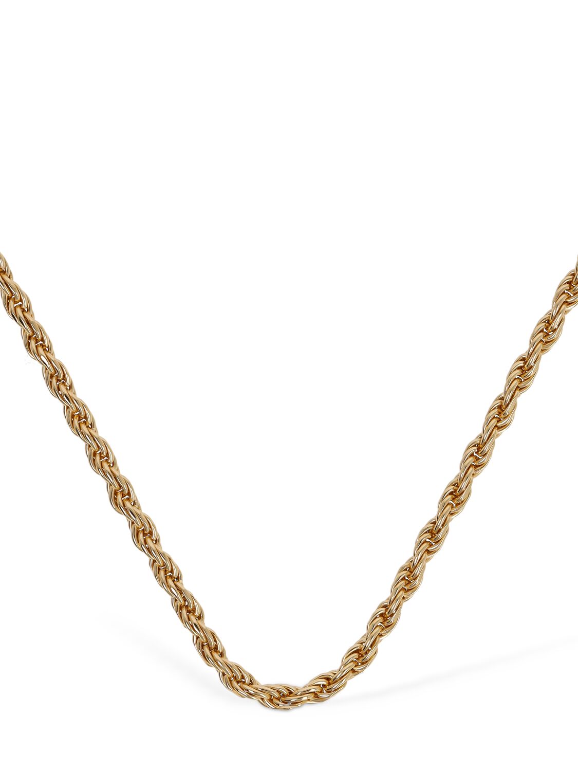 Shop Emanuele Bicocchi Thin Rope Chain Necklace In Gold