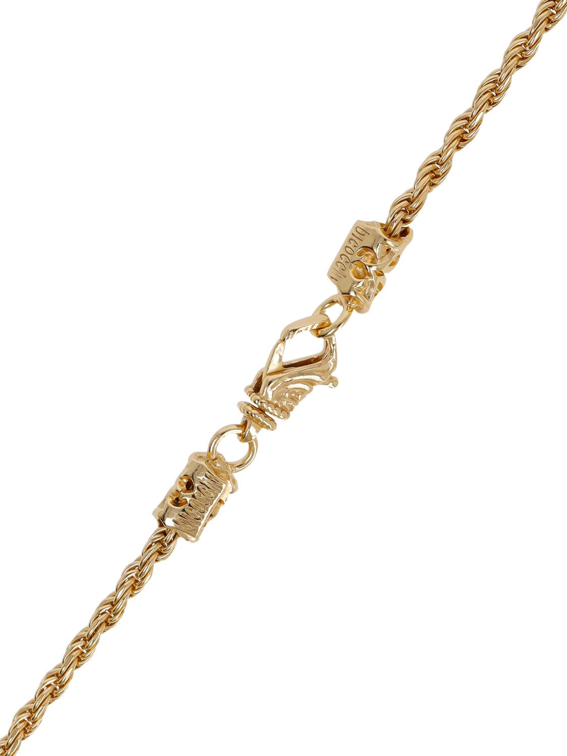Shop Emanuele Bicocchi Thin Rope Chain Necklace In Gold
