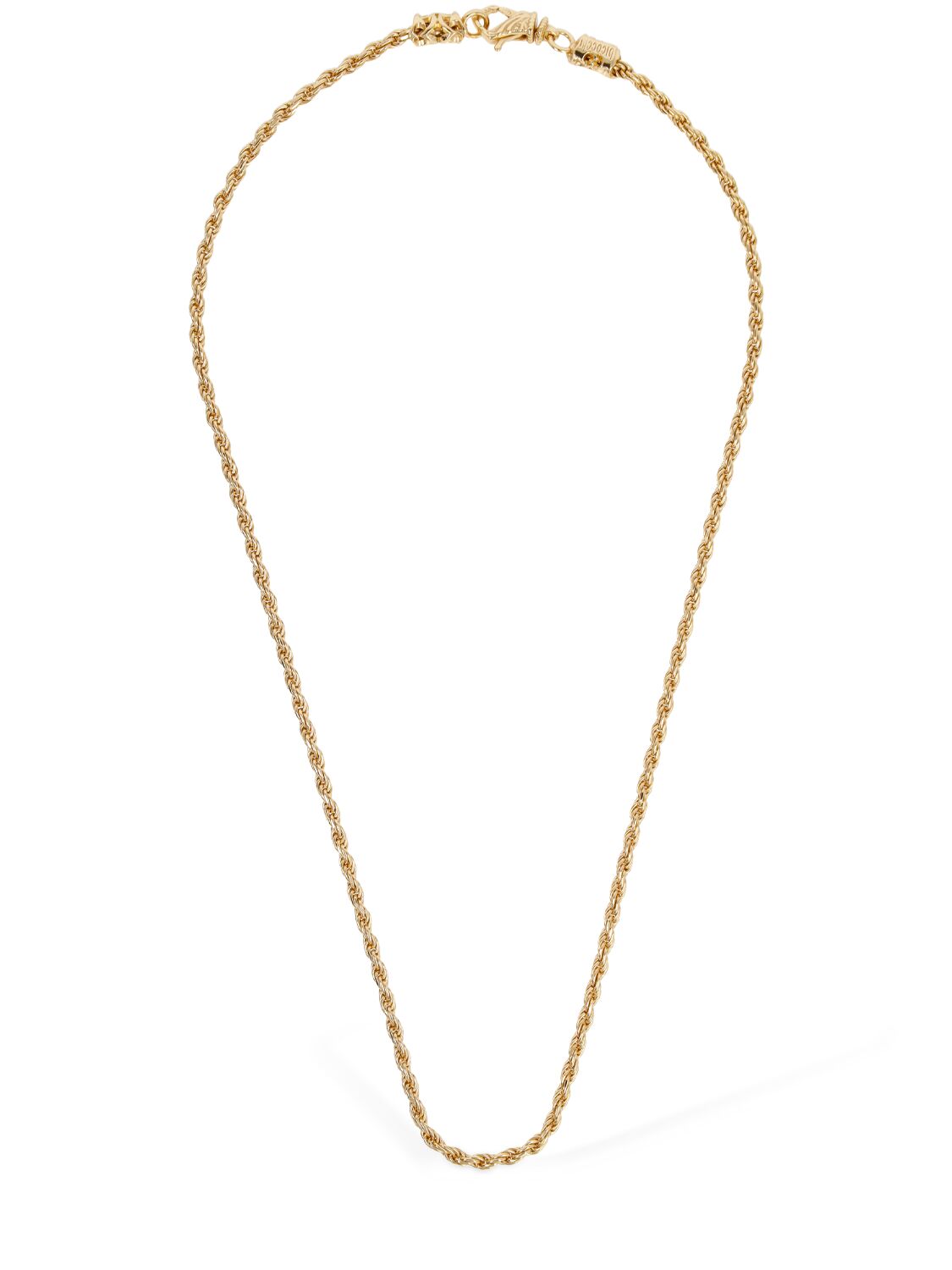Emanuele Bicocchi Thin Rope Chain Necklace In Gold