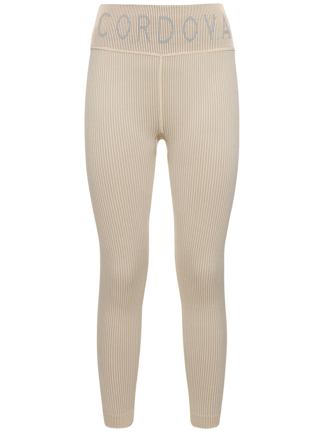 Cordova Branded Skinny High-rise Stretch-woven Ski Base Leggings In Beige
