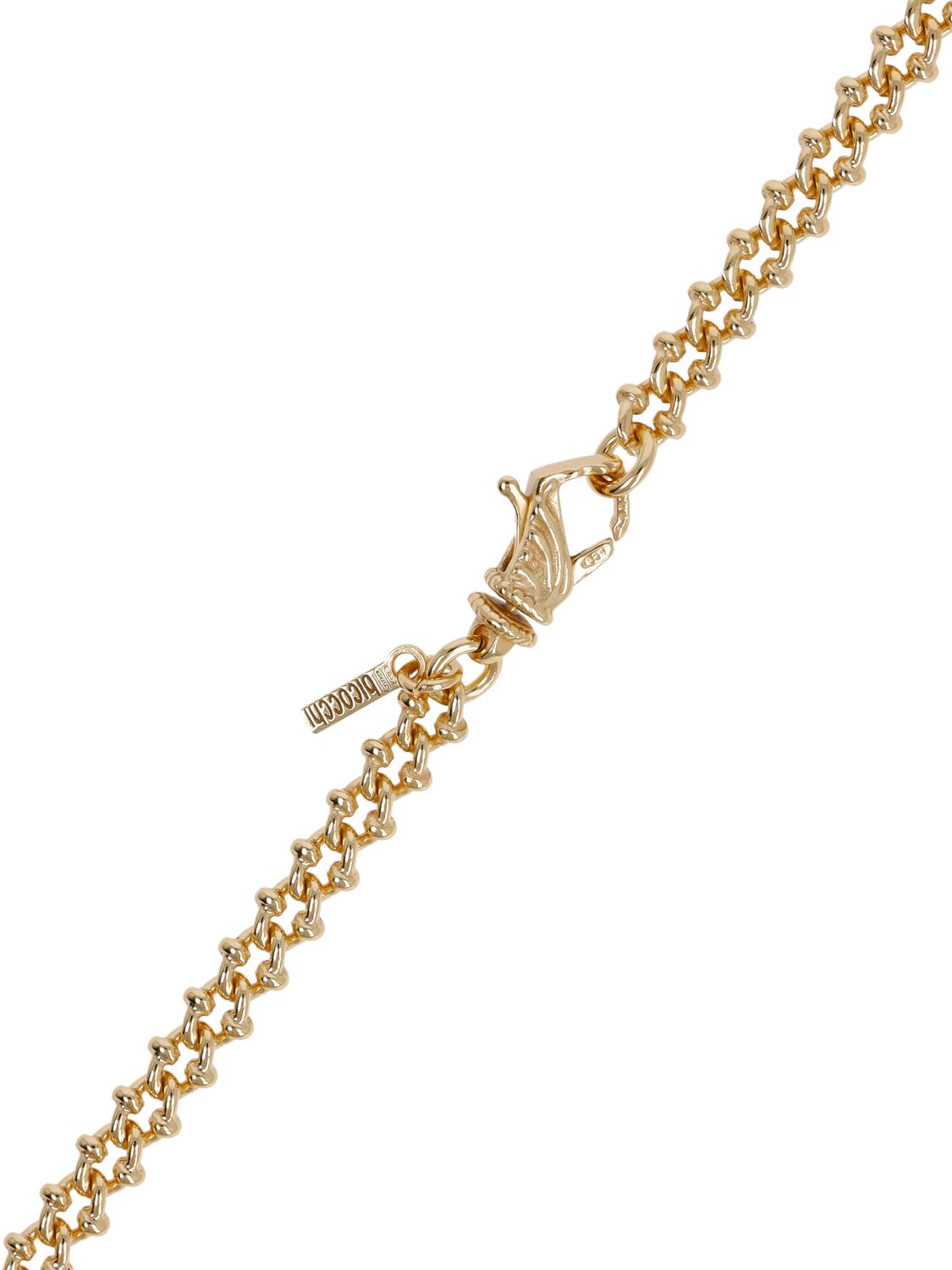 Shop Emanuele Bicocchi Knot Chain Necklace In Gold