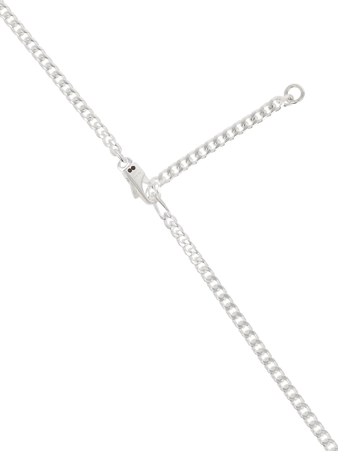 Shop Gucci Tag Sterling Silver Necklace